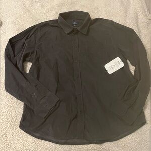 George Men's Charcoal Button Down Shirt
